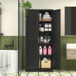 Polup Pantry Cabinet, 71 Inch Tall Kitchen Storage Cabinet, Metal Pantry Cabinet... - Image 10