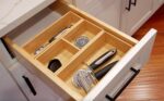 Umilife Drawer Organizer Storage Boxes, 2.5" High Bamboo Drawer Dividers, 3 Rear... - Image 5