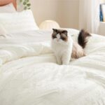 Bedsure Tufted Boho Comforter Set Queen Size - White Boho Bed Set, GentleSoft 3... - Image 3