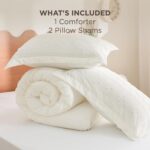 Bedsure Tufted Boho Comforter Set Queen Size - White Boho Bed Set, GentleSoft 3... - Image 6