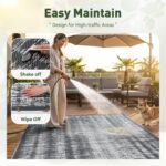 MontVoo Outdoor Rug Waterproof 5x8 ft Outdoor Carpet Patio Rug Mat Reversible RV... - Image 9