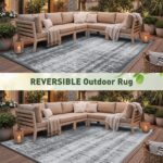 MontVoo Outdoor Rug Waterproof 5x8 ft Outdoor Carpet Patio Rug Mat Reversible RV... - Image 10