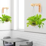 FGSAEOR Plant Hangers Outdoor, Hanging Plant Hooks for Indoors, Wave-Shaped Wood... - Image 6