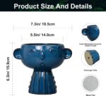 Head Planter Pot - 7 Inch Cute Face Planter for Indoor Outdoor Plants Ceramic Su... - Image 4