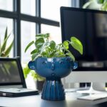 Head Planter Pot - 7 Inch Cute Face Planter for Indoor Outdoor Plants Ceramic Su... - Image 10