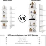 Homaterial 5 Tier Wall Shelf, Wall Mounted Shelves Unit for Living Room Bedroom,... - Image 4