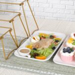HAPPY KIT 3 Tier Serving Tray Set with Gold Freely Combinable Rack,12 Inch Tiere... - Image 5