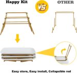 HAPPY KIT 3 Tier Serving Tray Set with Gold Freely Combinable Rack,12 Inch Tiere... - Image 6