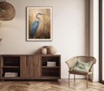 LAIART Framed canvas wall art,blue heron canvas print wall decoration, coastal b... - Image 3