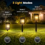 Solar Pathway Lights, 8 Pack Solar Powered Garden Lights Waterproof IP65, 10-40 ... - Image 6