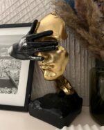 Thinker Statue-Silence is Gold-Abstract Art Figurine Decor - No Hear No See No S... - Image 4