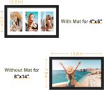 Vittanly 8x14 Picture Frames Collage, Displays 3Pcs 4x6 Pictures with Mat, 4x6 C... - Image 7