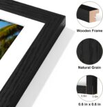 Vittanly 8x14 Picture Frames Collage, Displays 3Pcs 4x6 Pictures with Mat, 4x6 C... - Image 10