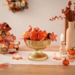 NUPTIO Gold Vases for Centerpieces Wedding: Hammered Brass Compote Vases for Sma... - Image 4