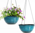 Vanslogreen 2 Pack Hanging Planters for Indoor Outdoor Plants, 10 Inch Hanging P... - Image 2