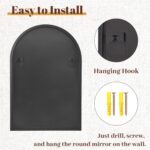 20" x 30" Luxury Arched Bathroom Mirror - Arch Wall Mirror with Shatterproof Tem... - Image 5