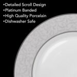 Mikasa Parchment 40-Piece Dinnerware Set, Service for 8, Durable Porcelain Plate... - Image 3