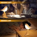 Deogos Cute Bird Table Lamp, Touch Control Bedside Lamp, Brid Night Light, Cordl... - Image 3
