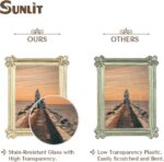 Sunlit Vintage Picture Frame 5x7 Inch, Luxury Antique Photo Frames with Glass Fr... - Image 4