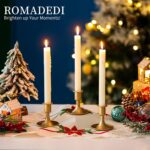Candlestick Holders Taper Candle Holders, Romadedi Gold Candle Stick Candle Hold... - Image 4