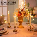 Candlestick Holders Taper Candle Holders, Romadedi Gold Candle Stick Candle Hold... - Image 5