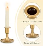 Candlestick Holders Taper Candle Holders, Romadedi Gold Candle Stick Candle Hold... - Image 7