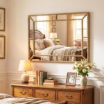 Tangkula 36" x 24" Gold Rectangle Wall Mirror, Decorative Mirror with Beaded Fra... - Image 3