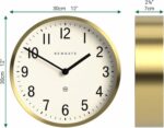 NEWGATE® Master Edwards wall Clock | Mid-Century Style Clock | 12 inch | Deep Me... - Image 4