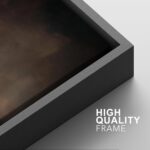 SIGNFORD Framed Canvas Print Wall Art Set Moody Dark Abstract Earth Tones Illust... - Image 6