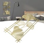 Omabeta Gold Metal Wall Decor, Aristocratic Luxurious Golden Leaf Wall Sculpture... - Image 3