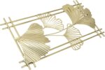 Omabeta Gold Metal Wall Decor, Aristocratic Luxurious Golden Leaf Wall Sculpture... - Image 6
