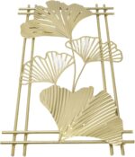 Omabeta Gold Metal Wall Decor, Aristocratic Luxurious Golden Leaf Wall Sculpture... - Image 7