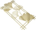 Omabeta Gold Metal Wall Decor, Aristocratic Luxurious Golden Leaf Wall Sculpture... - Image 10