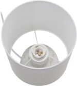 Simple Designs LT1171-OFF 13.78" Chic Glow Marble Inspired Concrete Table Lamp w... - Image 7