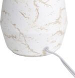 Simple Designs LT1171-OFF 13.78" Chic Glow Marble Inspired Concrete Table Lamp w... - Image 8