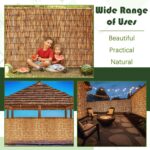 Barydat 4 Pcs 3 x 16.4 ft Reed Fence Roll, 85% Shade Bamboo Privacy Screen, Natu... - Image 5