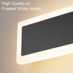 Aipsun 2 Pack Outdoor LED Wall Light,23.6 inch LED Modern Porch & Patio Wall Sco... - Image 5