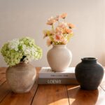Ceramic Flower Vase Home Decor, 6.2 inch Farmhouse Rustic Vintage Decorative Vas... - Image 3
