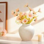 Ceramic Flower Vase Home Decor, 6.2 inch Farmhouse Rustic Vintage Decorative Vas... - Image 4