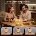 Portable Hydrangea Pearl-Handle Lamp – Cordless LED 3D-Printed Flower Light with... - Image 5