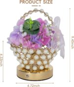 Portable Hydrangea Pearl-Handle Lamp – Cordless LED 3D-Printed Flower Light with... - Image 7
