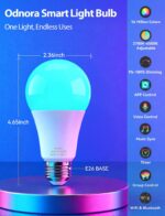 Smart Light Bulbs, Color Changing Light Bulb, Work with Alexa & Google Assistant... - Image 3