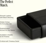 Preston Lane Mayfair Handmade Leather Matchstriker – Decorative Matchbox Holder ... - Image 4