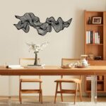 Slickss Abstract Wave Line Metal Wall Decor (3-Piece Set to Combine as One) - Mo... - Image 5