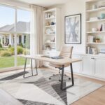 TOPRUUG Area Rug 5x6 Washable: Geometric Non-Slip Low Pile Rugs for Living Room ... - Image 3