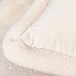 Avigers 18 x 18 Inch Beige Tulip Embroidery Velvet Cushion Cover, Luxury Modern ... - Image 4