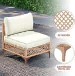 Outdoor Patio Furniture Set, Wicker Outdoor Sectional Set, Boho Patio Conversati... - Image 7
