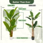 6ft Artificial Banana Tree Extra Tall Fake Plants Indoor for Living Room Large F... - Image 4