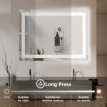 DUMOS 24.1"x32.1" LED Bathroom Mirror, Smart Anti-Fog Bathroom Vanity Mirror wit... - Image 5