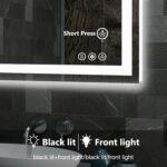 DUMOS 24.1"x32.1" LED Bathroom Mirror, Smart Anti-Fog Bathroom Vanity Mirror wit... - Image 6